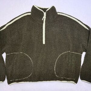 Old Navy Brown Zip Up Fleece Jacket